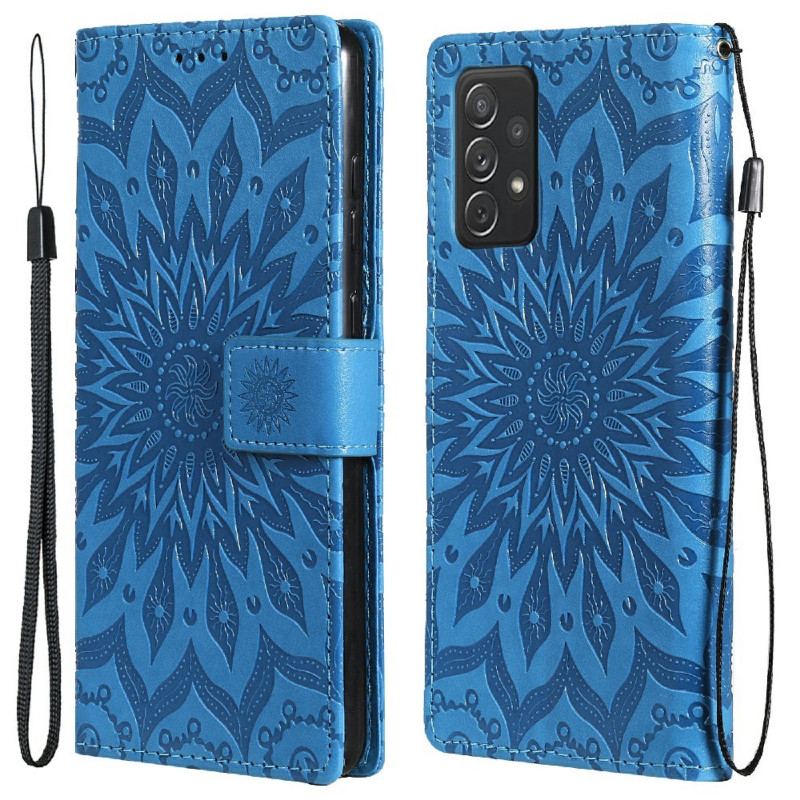 Capa Flip Para Samsung Galaxy A72 4G / A72 5G Flor Do Sol