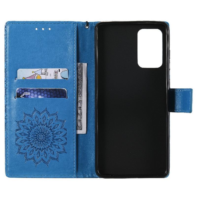 Capa Flip Para Samsung Galaxy A72 4G / A72 5G Flor Do Sol