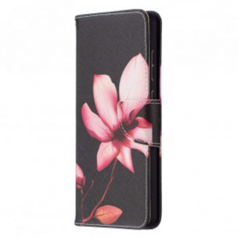 Capa Flip Para Samsung Galaxy A72 4G / A72 5G Flor Rosa