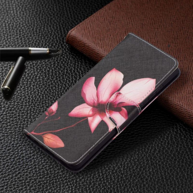 Capa Flip Para Samsung Galaxy A72 4G / A72 5G Flor Rosa