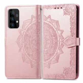 Capa Flip Para Samsung Galaxy A72 4G / A72 5G Mandala Idade Média