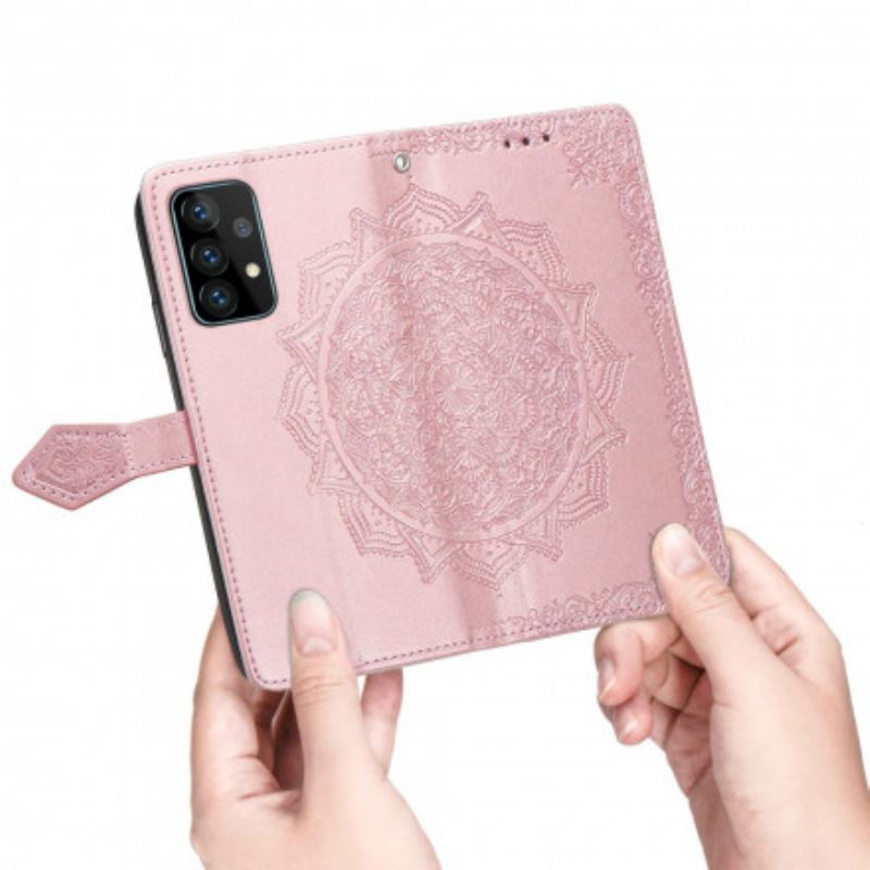 Capa Flip Para Samsung Galaxy A72 4G / A72 5G Mandala Idade Média