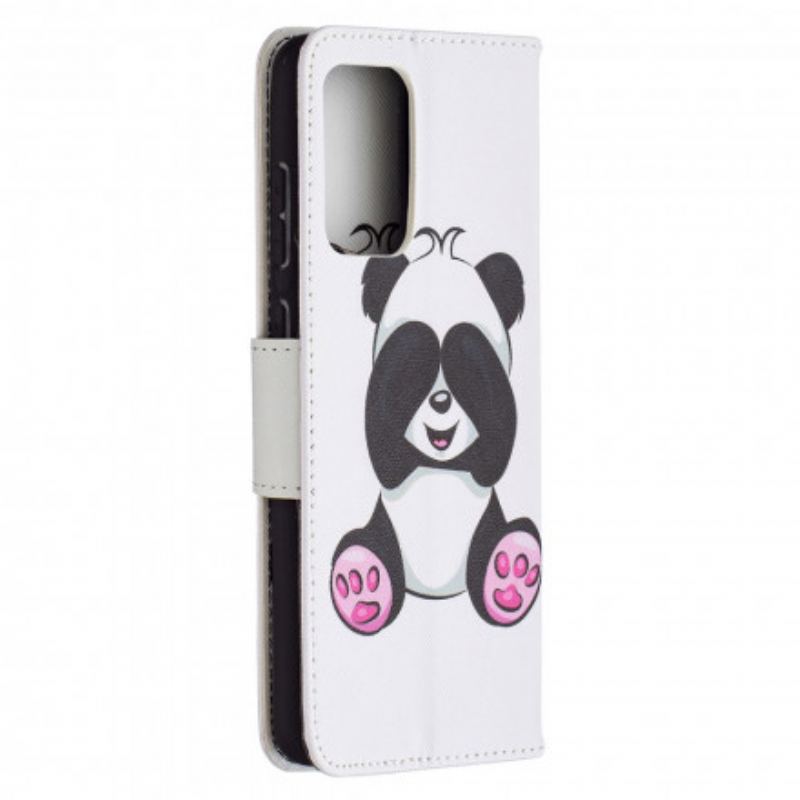 Capa Flip Para Samsung Galaxy A72 4G / A72 5G Panda Divertido