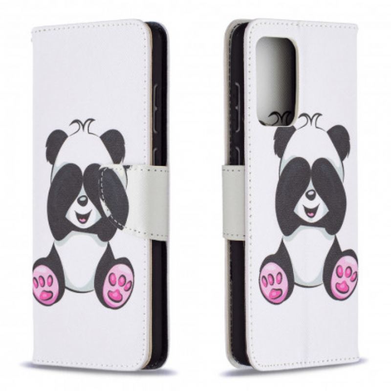 Capa Flip Para Samsung Galaxy A72 4G / A72 5G Panda Divertido