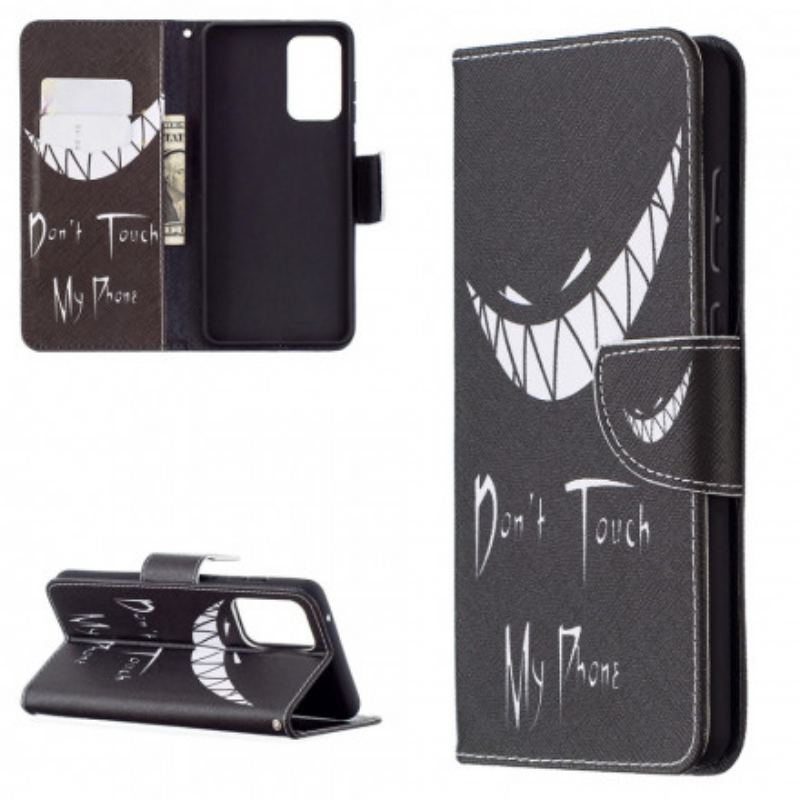 Capa Flip Para Samsung Galaxy A72 4G / A72 5G Telefone Do Diabo