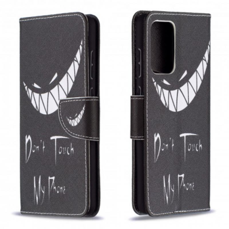 Capa Flip Para Samsung Galaxy A72 4G / A72 5G Telefone Do Diabo