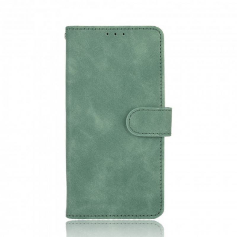 Capa Flip Para Samsung Galaxy A72 4G / A72 5G Toque De Pele