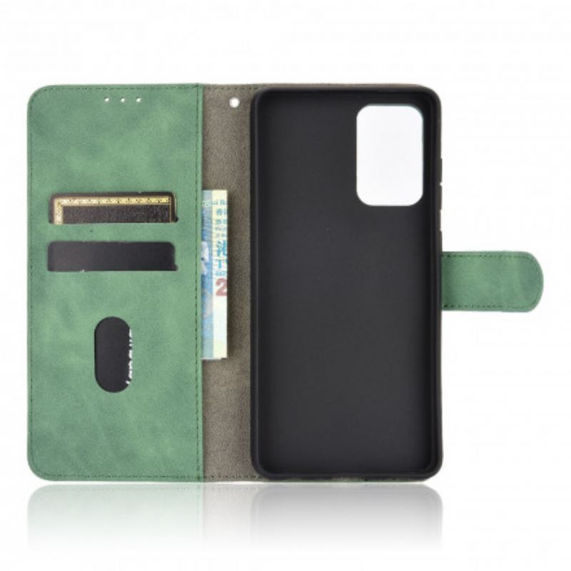 Capa Flip Para Samsung Galaxy A72 4G / A72 5G Toque De Pele