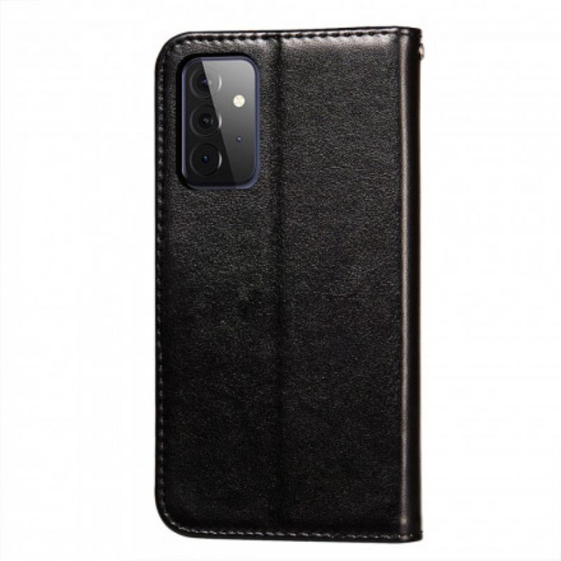 Capa Folio Para Samsung Galaxy A72 4G / A72 5G Fecho De Couro Estilo Reversível