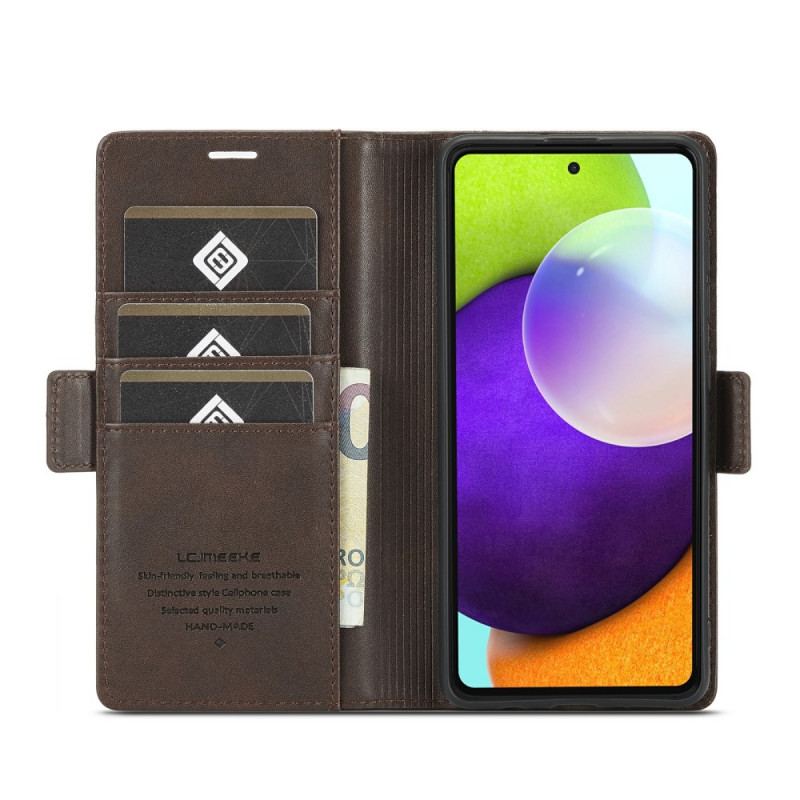 Capa Folio Para Samsung Galaxy A72 4G / A72 5G Fecho Duplo Lc.imeeke