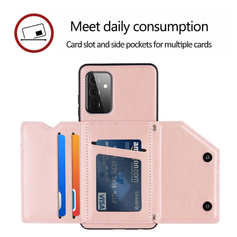 Capa Para Samsung Galaxy A72 4G / A72 5G Alça De Ombro Porta-cartões