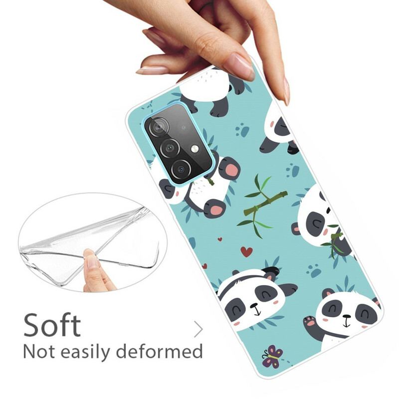 Capa Para Samsung Galaxy A72 4G / A72 5G Bando De Pandas