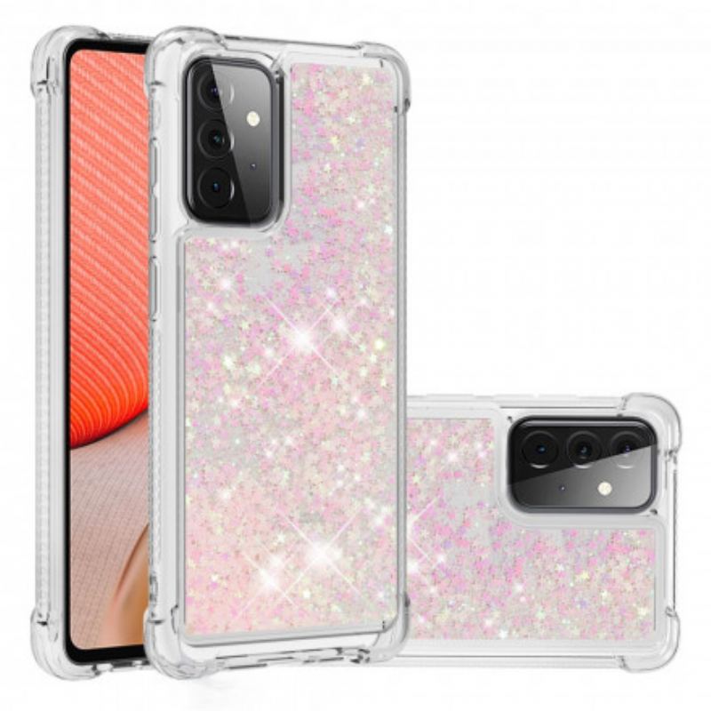 Capa Para Samsung Galaxy A72 4G / A72 5G Desejos Lantejoulas