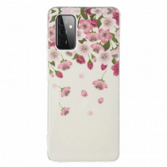 Capa Para Samsung Galaxy A72 4G / A72 5G Flores Fluorescentes