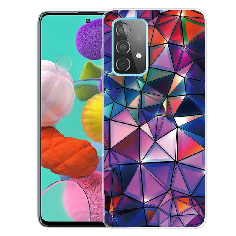 Capa Para Samsung Galaxy A72 4G / A72 5G Geometria Flexível