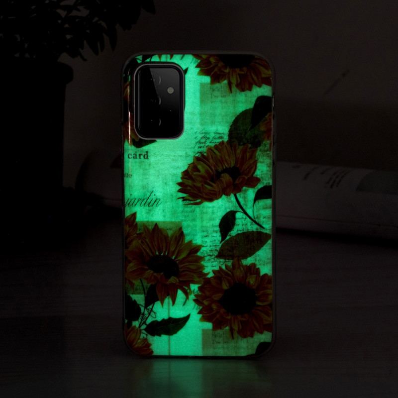 Capa Para Samsung Galaxy A72 4G / A72 5G Girassóis Fluorescentes