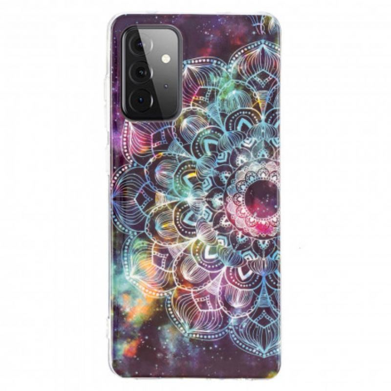 Capa Para Samsung Galaxy A72 4G / A72 5G Mandala Colorida Fluorescente