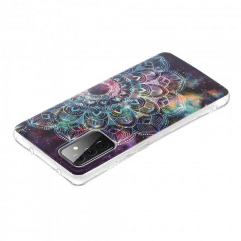 Capa Para Samsung Galaxy A72 4G / A72 5G Mandala Colorida Fluorescente