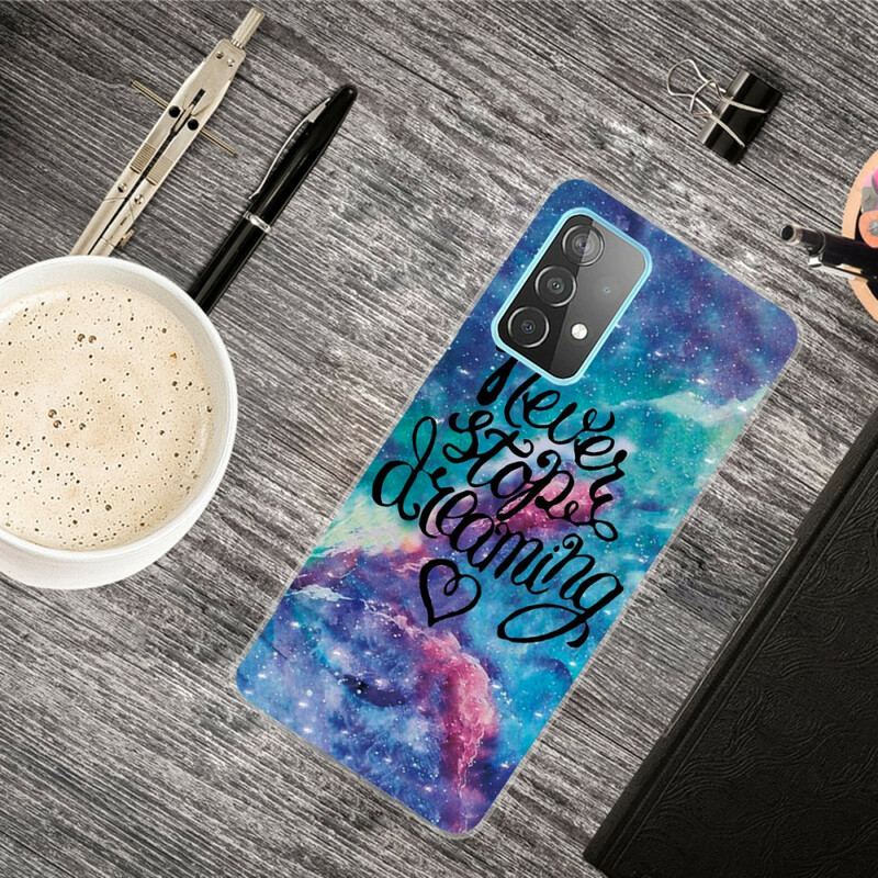 Capa Para Samsung Galaxy A72 4G / A72 5G Nunca Pare De Sonhar