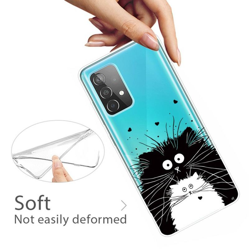 Capa Para Samsung Galaxy A72 4G / A72 5G Olha Os Gatos