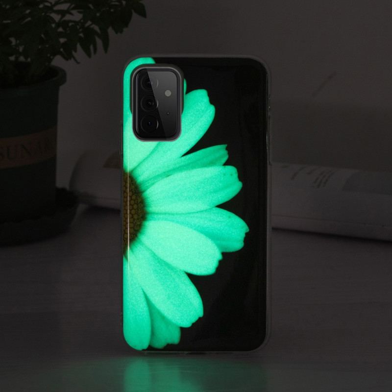 Capa Para Samsung Galaxy A72 4G / A72 5G Série Flor Fluorescente