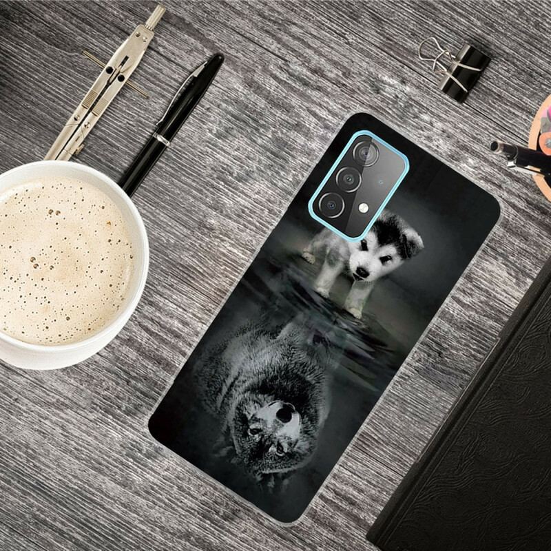 Capa Para Samsung Galaxy A72 4G / A72 5G Sonho De Cachorrinho