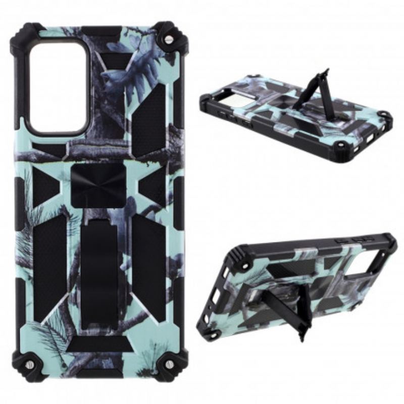 Capa Para Samsung Galaxy A72 4G / A72 5G Suporte Removível De Camuflagem