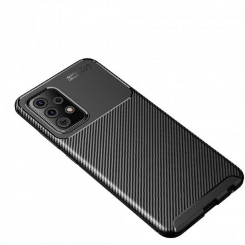 Capa Para Samsung Galaxy A72 4G / A72 5G Textura Flexível De Fibra De Carbono