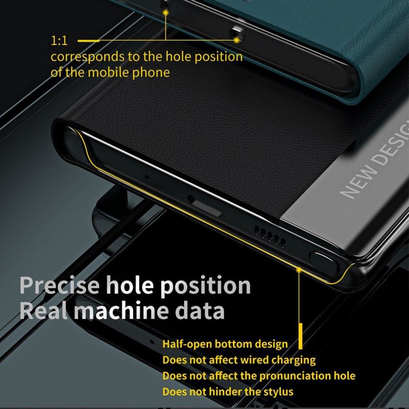 Capa De Celular Para Samsung Galaxy M53 5G Flip Novo Design De Couro Sintético