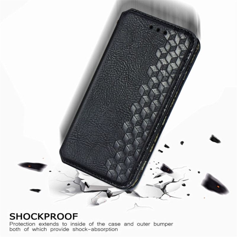 Capa De Celular Para Samsung Galaxy M53 5G Flip Padrão De Efeito De Couro