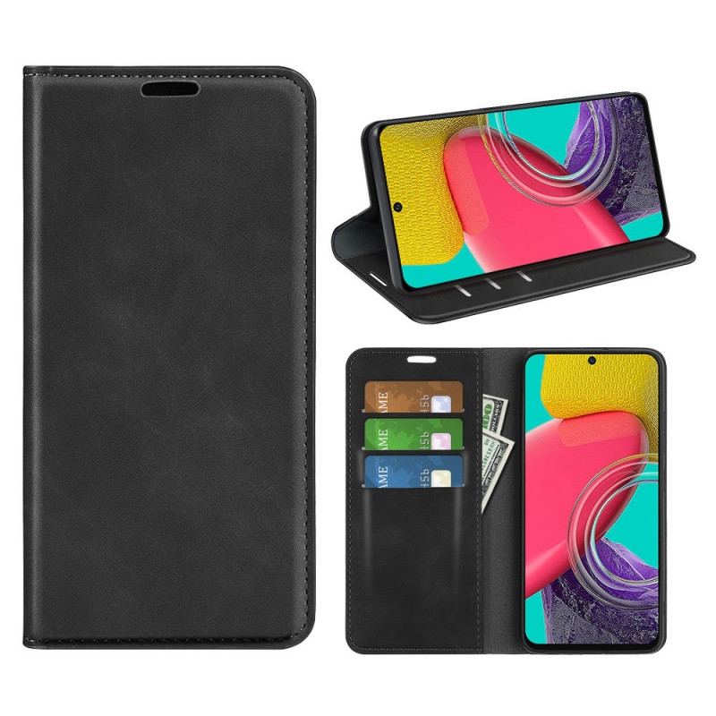 Capa De Celular Para Samsung Galaxy M53 5G Flip Suavidade Ao Toque Da Pele