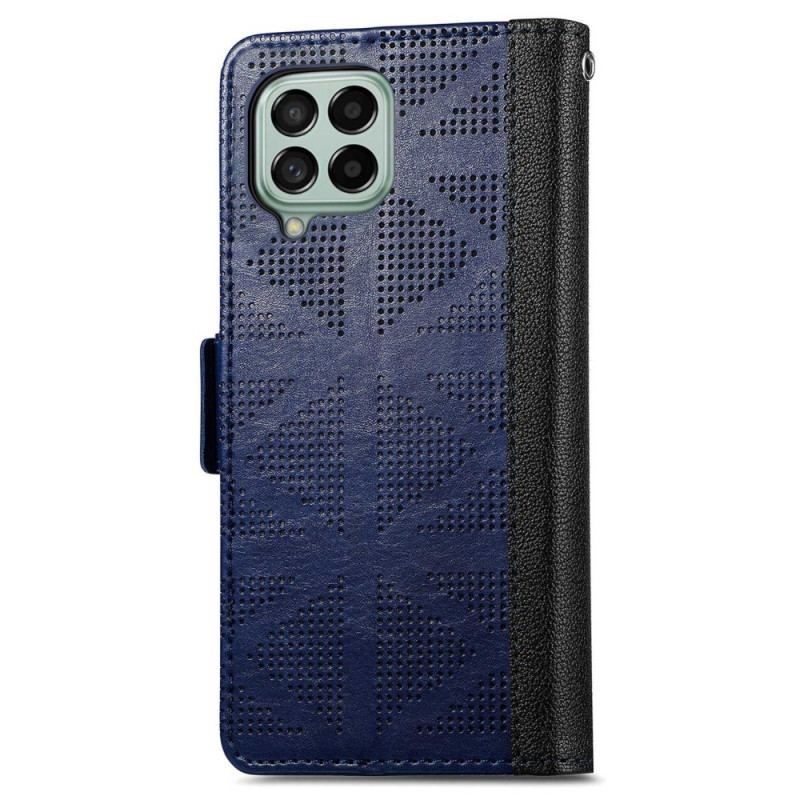 Capa De Couro Para Samsung Galaxy M53 5G Desenho Cruzado