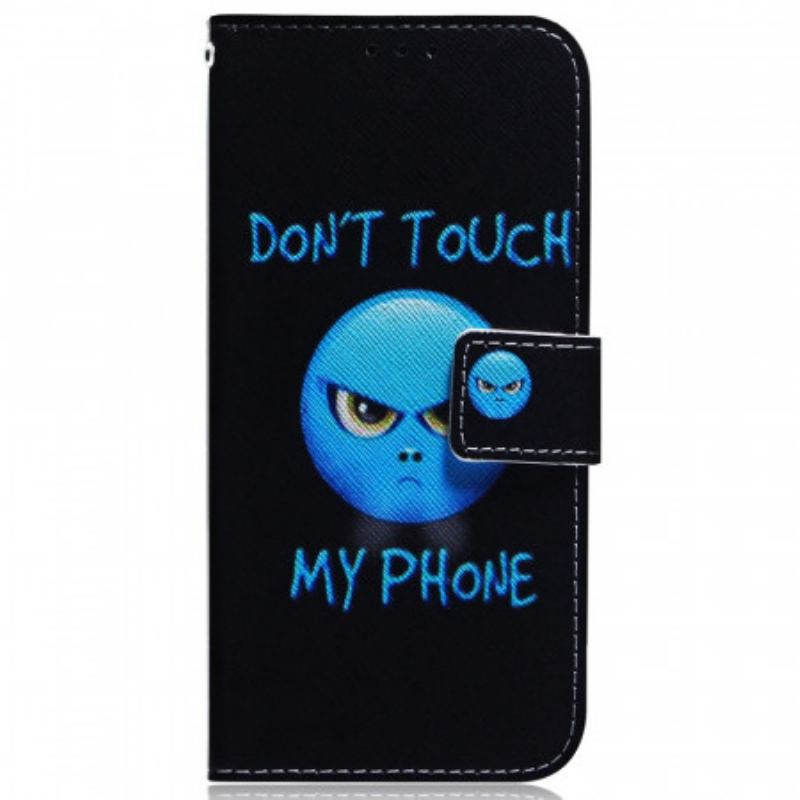 Capa De Couro Para Samsung Galaxy M53 5G Emoji Telefone