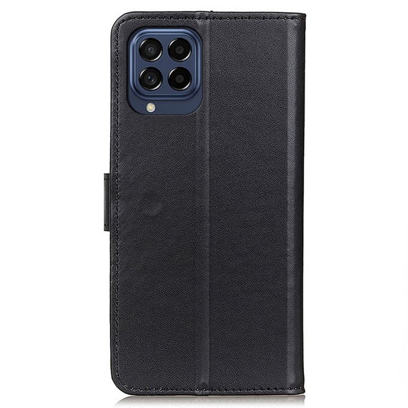 Capa De Couro Para Samsung Galaxy M53 5G Estilo De Couro