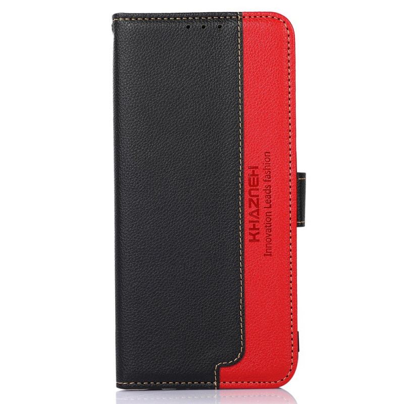 Capa De Couro Para Samsung Galaxy M53 5G Estilo Lichia Rfid Khazneh