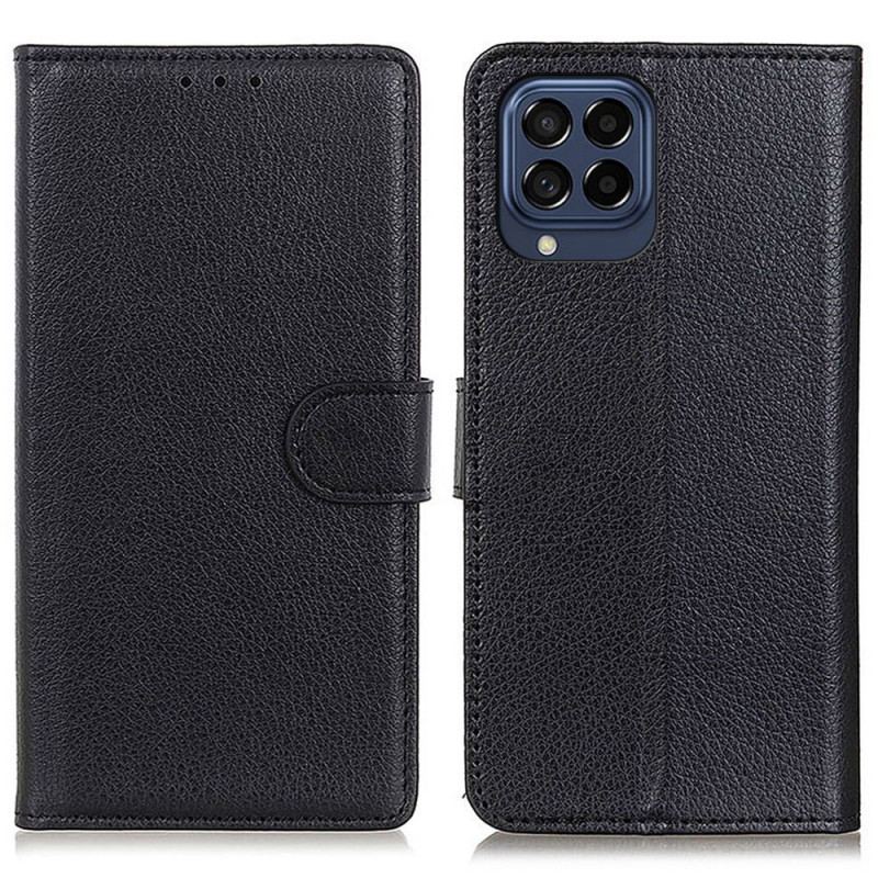 Capa De Couro Para Samsung Galaxy M53 5G Couro Falso Tradicional