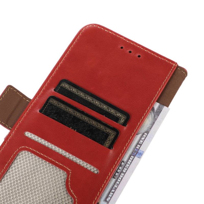 Capa De Couro Para Samsung Galaxy M53 5G Função Rfid De Couro Genuíno