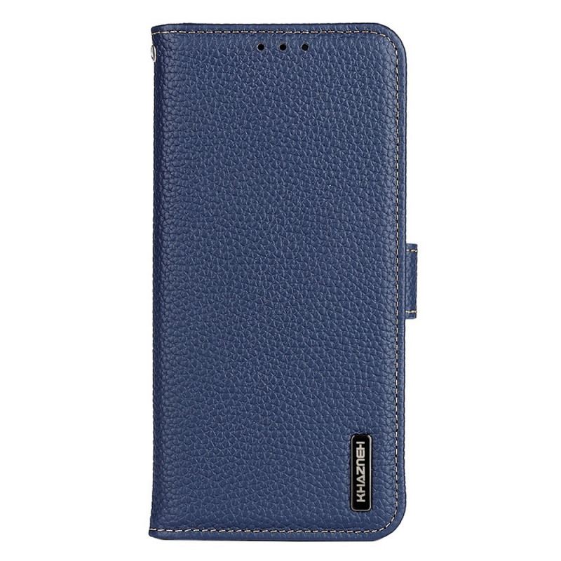 Capa De Couro Para Samsung Galaxy M53 5G Khazneh Lichia Couro