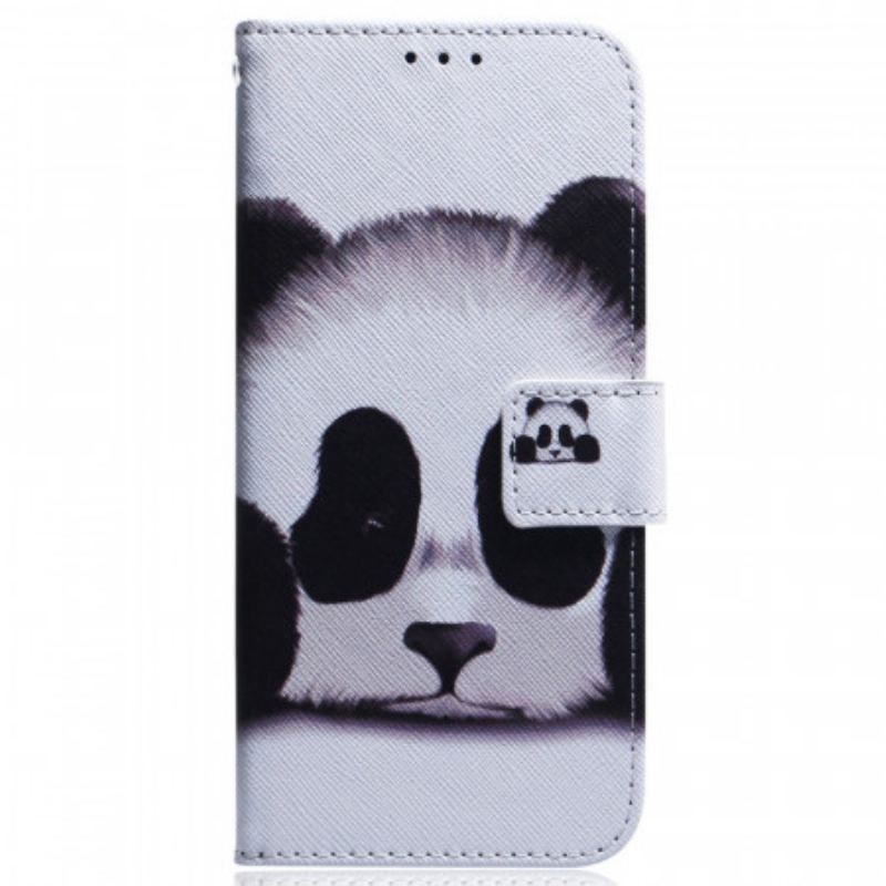 Capa De Couro Para Samsung Galaxy M53 5G Panda