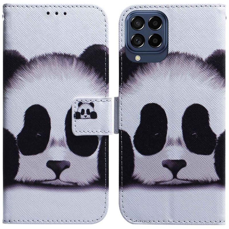 Capa De Couro Para Samsung Galaxy M53 5G Panda