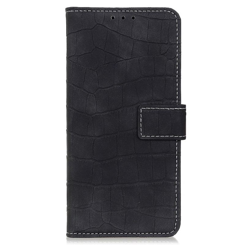 Capa De Couro Para Samsung Galaxy M53 5G Poder Do Crocodilo