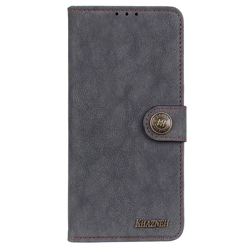 Capa De Couro Para Samsung Galaxy M53 5G Couro Rachado Khazneh