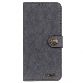 Capa De Couro Para Samsung Galaxy M53 5G Couro Rachado Khazneh