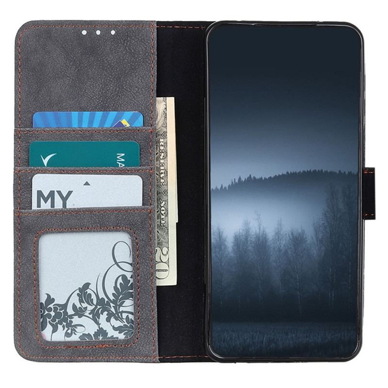 Capa De Couro Para Samsung Galaxy M53 5G Couro Rachado Khazneh