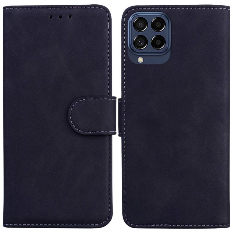 Capa De Couro Para Samsung Galaxy M53 5G Couro Sintético Liso