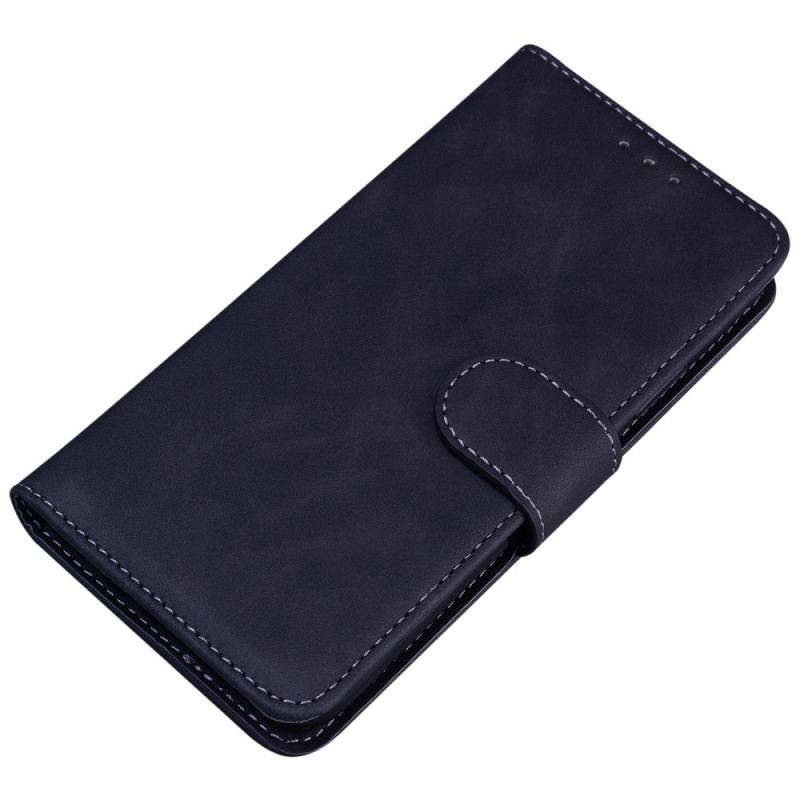 Capa De Couro Para Samsung Galaxy M53 5G Couro Sintético Liso