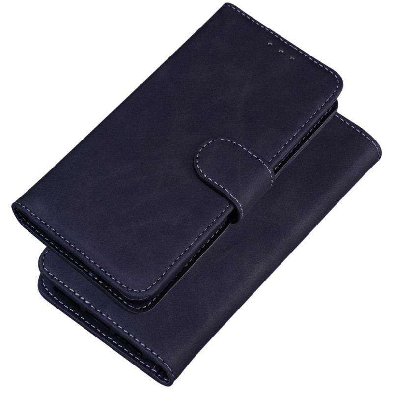 Capa De Couro Para Samsung Galaxy M53 5G Couro Sintético Liso