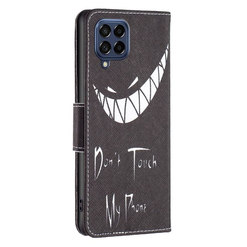 Capa De Couro Para Samsung Galaxy M53 5G Telefone Do Mal