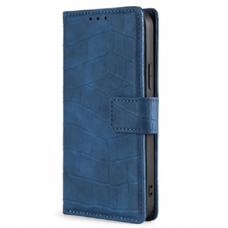 Capa Em Pele Para Samsung Galaxy M53 5G Estilo De Pele De Crocodilo