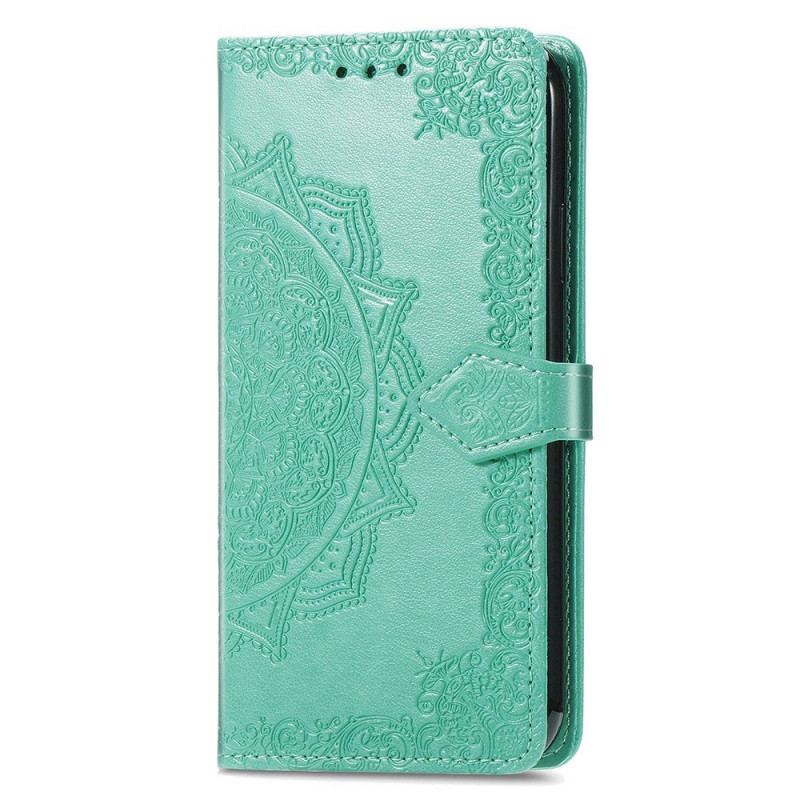 Capa Em Pele Para Samsung Galaxy M53 5G Mandala Vintage